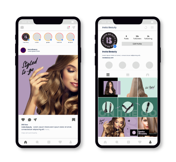 instabeauty grid
