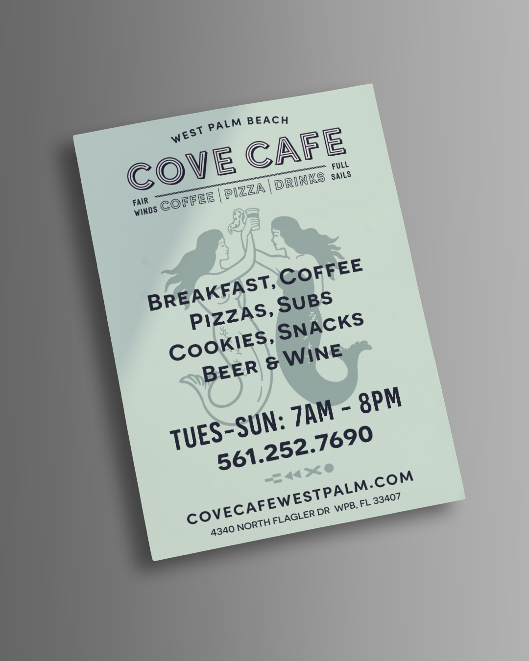 CCafe Brand Ad Pager Mockup