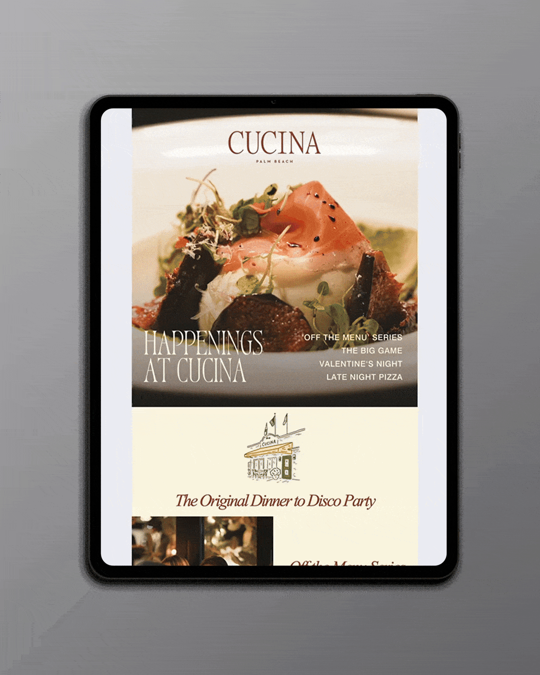 Cucina Email V1 Mockup