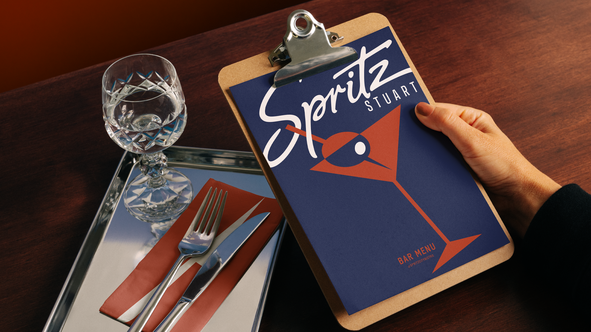 lincoln digital spritz bistro stuart logo design